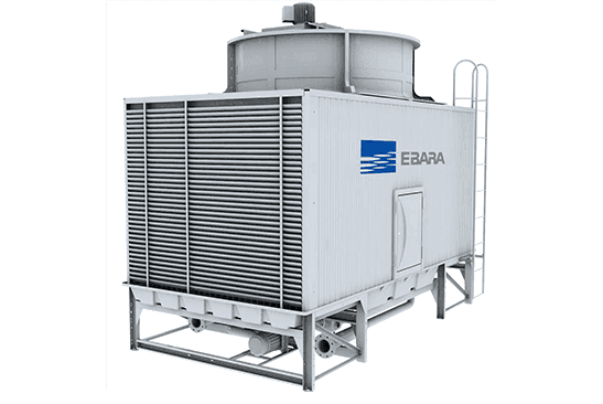 Closed Type Cross Flow Cooling Tower (Material FRP or HDG or Stainless Steel)